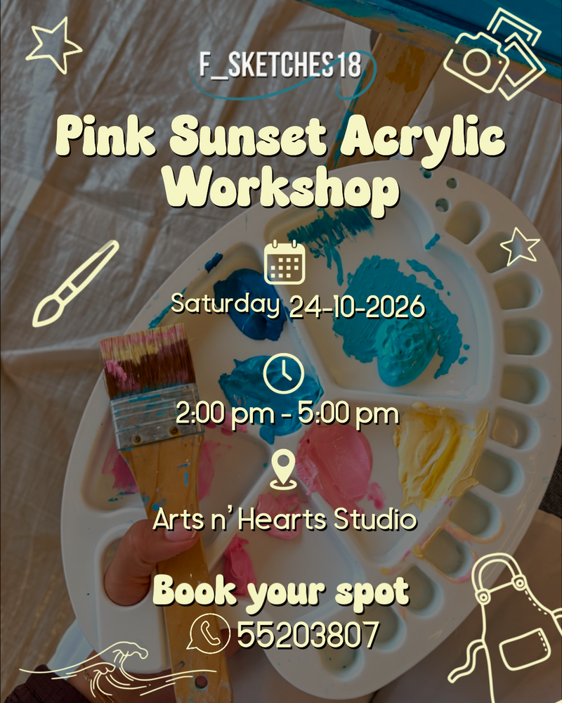 Pink Sunset Acrylic Workshop